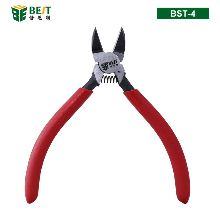 BST-4 優(yōu)質鉻釩鋼電子剪鉗 水口鉗 塑料剪鉗 5寸鉗子