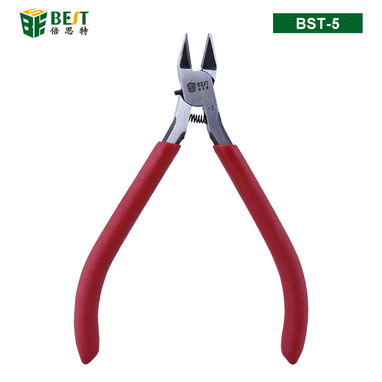 BST-5 優(yōu)質鉻釩鋼電子剪鉗 水口鉗 塑料剪鉗 5寸鉗子