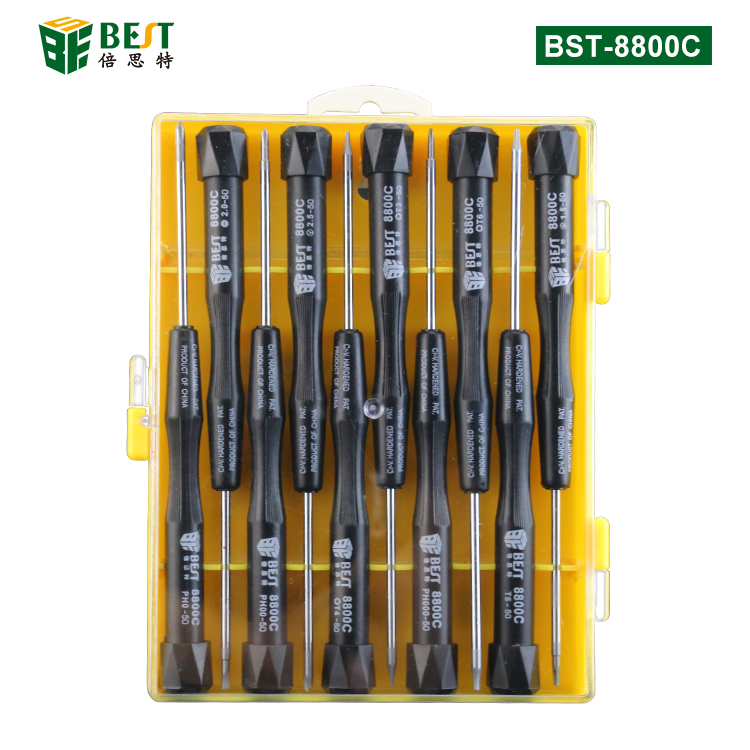 BST-8800C 螺絲套批 螺絲刀套裝10合1 專(zhuān)用電腦手機(jī)維修工具