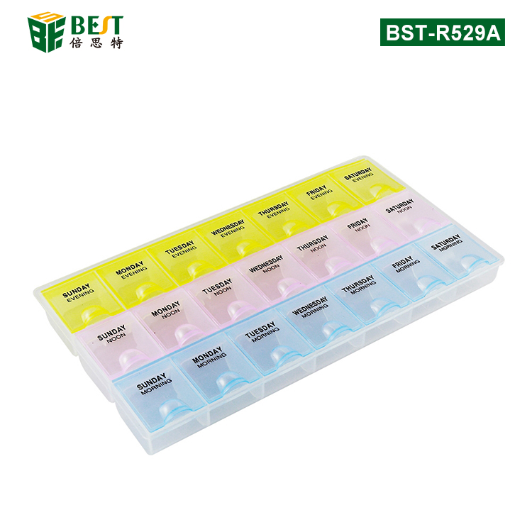 BST-R529A 3排7格星期透明塑料元件盒（?。?></span>
<p class=