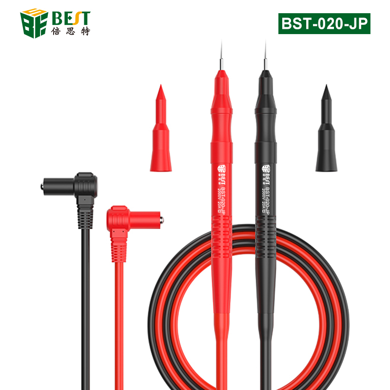 BST-020-JP 超導(dǎo)細(xì)尖表筆 萬(wàn)用表表筆線(xiàn) 特尖鋼針 防燙防凍硅膠線(xiàn) 2000V20A大電流