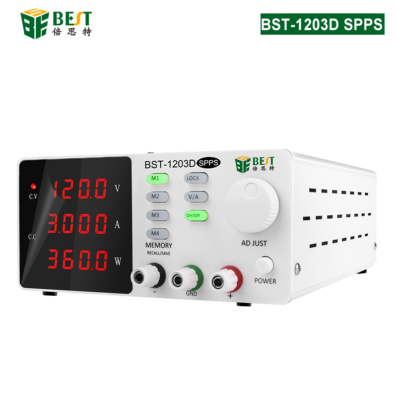 BST-1203D SPPS 開關型直流穩(wěn)壓電源 超大電壓固測可調(diào)直流穩(wěn)壓電源120V/3A筆記本電腦手機維修開關電源
