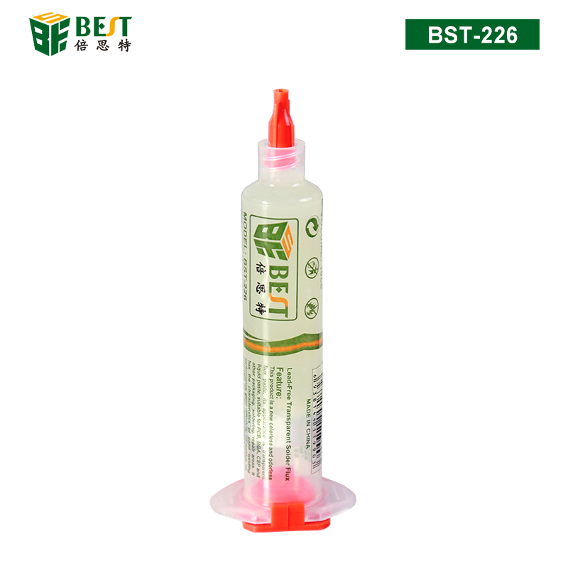 BST-226 環(huán)保絕緣透明助焊膏 電子元器件焊接助焊膏免清洗手機維修透明焊油10cc